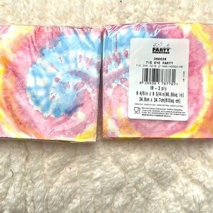Tyedye beverage napkins